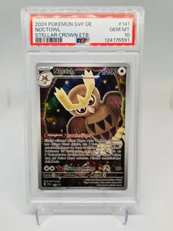 Noctuh SVP 141 SV Black Star Promo PSA 10 .DE | Noctowl TCG Card Pokemon - Image 1