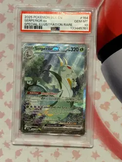 2025 POKEMON BLK EN-BLACK BOLT SPECIAL ILLUSTRATION RARE SERPERIOR EX 164 PSA 10 - Image 1