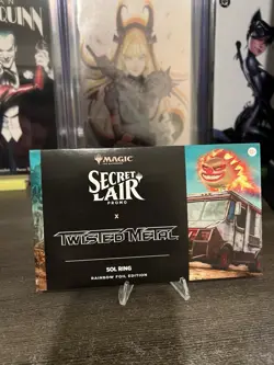 MTG Secret Lair x Twisted Metal ~ PROMO ~ Sol Ring ~ Rainbow FOIL ~ Sealed! - Image 1