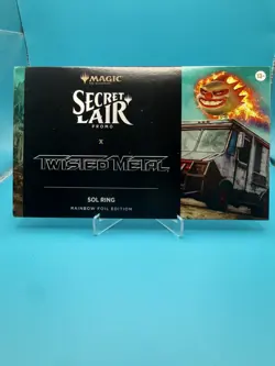 MTG Secret Lair PROMO x Twisted Metal Sol Ring Rainbow FOIL Edition SEALED - Image 1