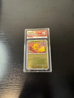 Pokemon TCG Pikachu216/SV-P Summer Is Here Campaign PROMO Japanese Graded Ace 10 - Image 2