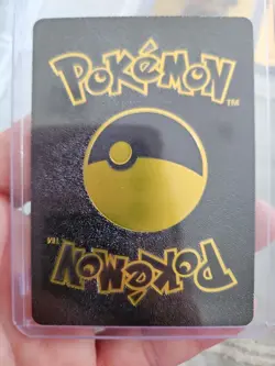 Pokemon Pikachu V Black Foil Fan Art Textured Collector Card TG16/TG30 HP190 - Image 2