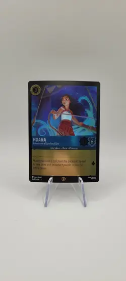 Disney Lorcana TCG:Moana Adventurer Land Sea Card 26/P2-EN-7 Promo Card NM - Image 1