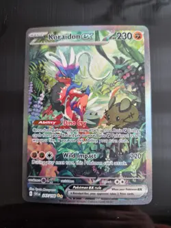 Pokemon TCG Koraidon EX Scarlet & Violet Base Set Holo Card 247/198 - Image 1