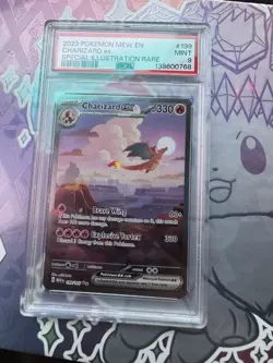 Pokemon TCG Charizard EX 199/165 SV Scarlet & Violet 151 Card PSA 9 Mint - Image 1