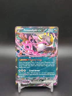 Fezandipiti ex 038/064 Shrouded Fable Double Rare NM Pokemon Card - Image 1