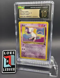 CGC 10 PRISTINE MEW # 8 WOTC Black Star Promo Pokemon Card - Image 1