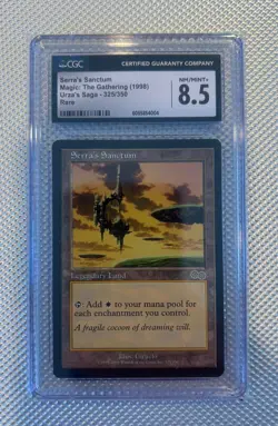MTG Serra's Sanctum Urza's Saga CGC 8 Magic the Gathering - Image 1