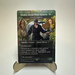 MTG Westly, Dread Pirate Roberts 1449 Secret Lair Drop Borderless Foil Rare NM - Image 1