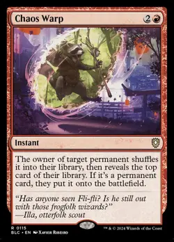 MTG Commander BLB R Chaos Warp #0115 - Image 1