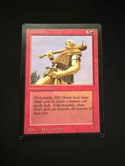 Magic The Gathering: Beta Hill Giant MTG Beta - Image 1