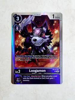 Loogamon BT14-071 Blast Ace (SR) Digimon Card - Image 2