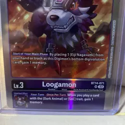 Loogamon - BT14-071 SR - Digimon CCG - Blast Ace - LP - Image 2