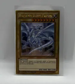 Blue-Eyes White Dragon MVP1-ENGV4 Gold Secret Rare Limited Edition NM Yugioh - Image 1