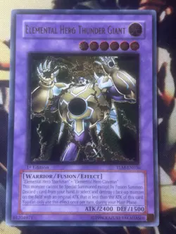 Yugioh: Elemental Hero Thunder Giant - TLM-EN036 - Ultimate Rare 1st Edition LP - Image 1