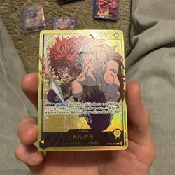 One Piece Japanese Kalgara OP08-098 Leader Alt Art Parallel GOLD TEXT - NM - Image 2
