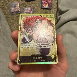 One Piece Japanese Kalgara OP08-098 Leader Alt Art Parallel GOLD TEXT - NM - Image 3