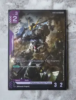 Gundam Barbatos 1st Form LR - GD02-054 - Gundam Card Game TCG Dual Impact Foil - Image 1