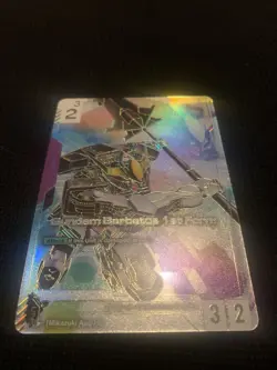 Gundam Card Game Gundam Barbatos 1st Form LR++ GD02-054 Dual Impact - Image 1