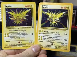 Zapdos 16/102 Base Set 1999 15/62 Fossil Holo Rare Vintage Pokemon Card Lot WOTC - Image 1