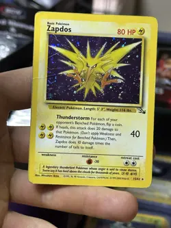 Zapdos 16/102 Base Set 1999 15/62 Fossil Holo Rare Vintage Pokemon Card Lot WOTC - Image 2