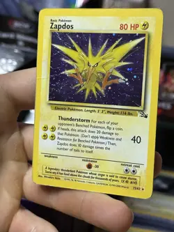 Zapdos 16/102 Base Set 1999 15/62 Fossil Holo Rare Vintage Pokemon Card Lot WOTC - Image 3