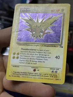 Zapdos 16/102 Base Set 1999 15/62 Fossil Holo Rare Vintage Pokemon Card Lot WOTC - Image 4
