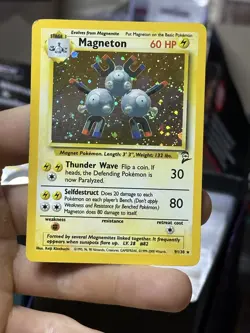 Magneton 11/62 Fossil 9/130 Base Set 2 Holo Rare Vintage Pokemon Card Lot WOTC - Image 4