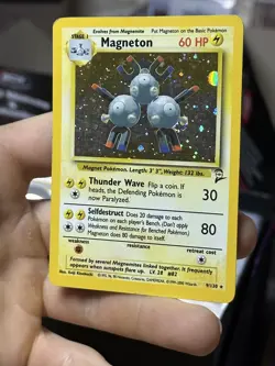 Magneton 11/62 Fossil 9/130 Base Set 2 Holo Rare Vintage Pokemon Card Lot WOTC - Image 5