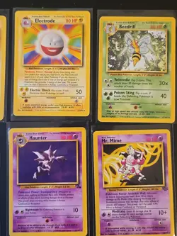 Vintage Pokemon Card Lot - Rare/Holo Rare - 11 Cards, Jungle, Fossil, Base Set - Image 4
