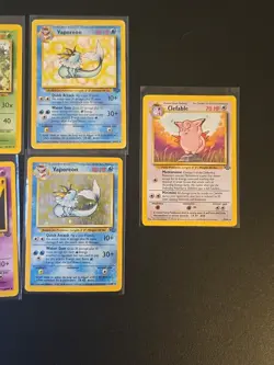 Vintage Pokemon Card Lot - Rare/Holo Rare - 11 Cards, Jungle, Fossil, Base Set - Image 5