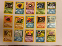 1999 Pokemon - All 1st Edition Non-Holo Uncommon - Fossil Set 15 Card Lot - WOTC - Image 1