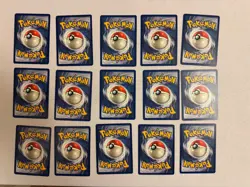 1999 Pokemon - All 1st Edition Non-Holo Uncommon - Fossil Set 15 Card Lot - WOTC - Image 2