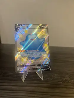 Pokemon TCG Ditto v SV118/SV122 Shining Fates Shiny Vault NM Condition - Image 1