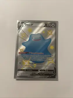 Pokemon TCG Ditto v SV118/SV122 Shining Fates Shiny Vault NM Condition - Image 1
