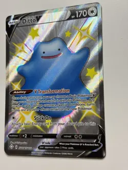 Pokemon TCG Shining Fates: Shiny Vault #SV118/SV122 Ditto V NM - Image 3