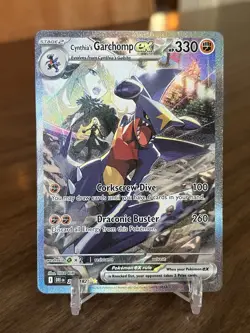 Pokemon TCG Cynthia’s Garchomp ex 232/182 Destined Rivals Special Illustration - Image 1