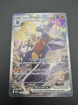 Pokemon TCG Cynthia’s Garchomp ex 232/182 Destined Rivals Special Illustration - Image 1