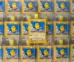 2001 Black Star Promo Pokemon League Card Surfing Pikachu 28 - Near Mint/Mint! - Image 1