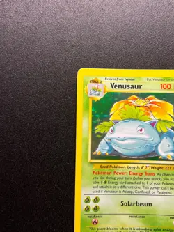 Pokemon TCG Venusaur 15/102 Base Set Holo Rare WOTC Vintage 1999 LP/MP - Image 2