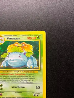 Pokemon TCG Venusaur 15/102 Base Set Holo Rare WOTC Vintage 1999 LP/MP - Image 3