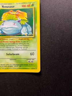 Pokemon TCG Venusaur 15/102 Base Set Holo Rare WOTC Vintage 1999 LP/MP - Image 4