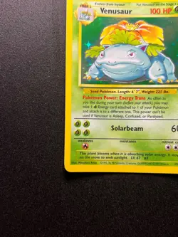 Pokemon TCG Venusaur 15/102 Base Set Holo Rare WOTC Vintage 1999 LP/MP - Image 5