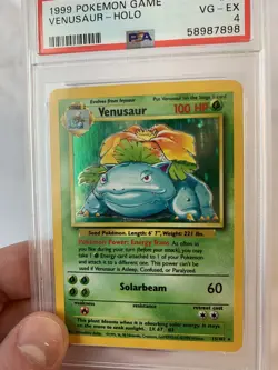 1999 Pokemon - Venusaur Holo Rare - Base Set 15/102 - PSA 4 VG-EX - WOTC - Image 1