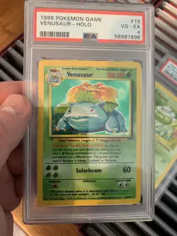 1999 Pokemon - Venusaur Holo Rare - Base Set 15/102 - PSA 4 VG-EX - WOTC - Image 3