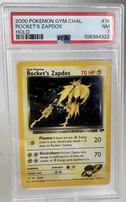 Pokemon TCG Rockets Zapdos Holo Card 15/132 Classic Collection - Image 2