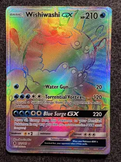 Wishiwashi GX 151/145 Secret Rare Holo Pokemon Card LP - Image 1