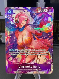 Vinsmoke Reiju (ALT ART) OP06-069 SR Parallel Wings of Captain One Piece Card - Image 1