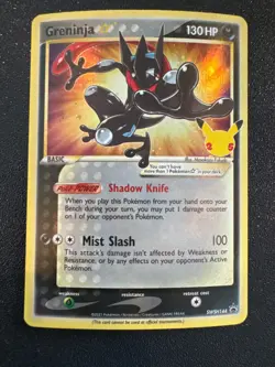 Greninja Star SWSH144 SWSH: Sword & Shield Promo Cards Holo Knee Swirl 🌀 - Image 1