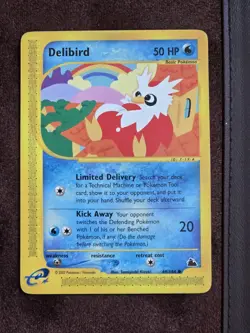 Delibird Skyridge 49/144 Common NM/LP Pokemon Card - Image 2